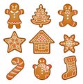 Vector ginger cookie set