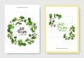 Vector Ginkgo green leaf. Engraved ink art. Wedding background card floral decorative border.