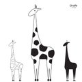 Vector giraffe logo illustration Royalty Free Stock Photo