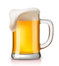 Vector glass of beer Royalty Free Stock Photo