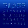 Vector glass font