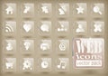 Vector glass icons Royalty Free Stock Photo