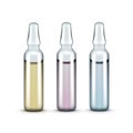 Vector Glass Medical Ampoules Bottles Isolated