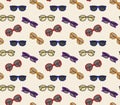 Vector glasses frame seamless pattern background Royalty Free Stock Photo