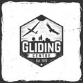 Vector Gliding club retro badge.