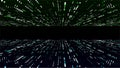 Vector glitch double texture background. Abstract halftone with noise effect and dots. Screen texture with matrix or binary code Royalty Free Stock Photo