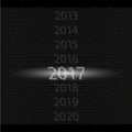 Vector Glitch 2017 number Royalty Free Stock Photo
