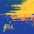 glitch signal error background in duotone colors