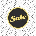 Vector glitter sale template with triangle pattern