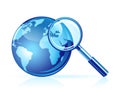 Vector global search icon