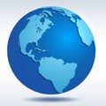 Vector Globe icon Royalty Free Stock Photo