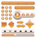 Vector glossy buttons