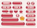 Vector glossy buttons