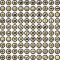 Vector glossy buttons set Royalty Free Stock Photo