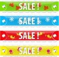 Vector glossy sale tag buttons.