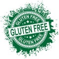 Vector gluten free stamp isolated on transparent background