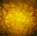 Vector Gold bright background with triangle shapes