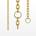 Vector Gold Chain Royalty Free Stock Photo