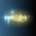 Vector gold disco lights background Royalty Free Stock Photo