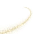 Vector gold glitter wave abstract background Royalty Free Stock Photo