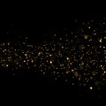 Vector gold glittering sparkle background