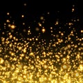 Vector gold glittering sparkle background