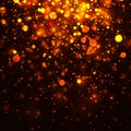 Vector gold glowing light glitter background Royalty Free Stock Photo