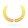 Vector Gold Laurel wreath