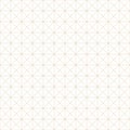 Vector gold minimalist geometric seamless pattern with thin lines, square grid Royalty Free Stock Photo