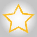 Vector of Gold Star icon on gray background Royalty Free Stock Photo