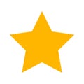 Vector of Gold Star icon on gray background