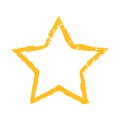 Vector of Gold Star icon on gray background Royalty Free Stock Photo