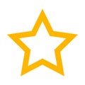 Vector of Gold Star icon on white background