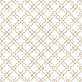 Vector gold and white abstract ornamental seamless pattern in oriental style Royalty Free Stock Photo