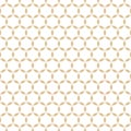 Vector golden abstract seamless pattern. White and gold geometric ornament Royalty Free Stock Photo