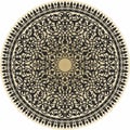 Vector golden arabic national round ornament.