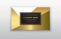 Vector golden business card