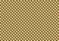 Vector golden carbon fiber seamless background. Abstract cloth material wallpaper for car tuning or service. Endless web texture