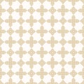 Vector golden floral seamless pattern. Luxury gold abstract minimal ornament Royalty Free Stock Photo