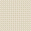 Vector golden geometric seamless pattern with diagonal lines, brick wall texture Royalty Free Stock Photo