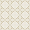 Vector golden geometric seamless pattern in traditional style. Ethnic motif Royalty Free Stock Photo