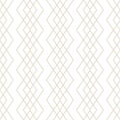 Vector golden lines pattern. Subtle geometric seamless texture. White and gold Royalty Free Stock Photo
