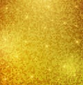 Vector golden mosaic background Royalty Free Stock Photo