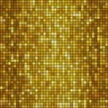 Vector golden mosaic background Royalty Free Stock Photo