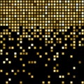 Vector golden mosaic background Royalty Free Stock Photo