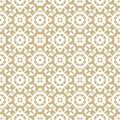 Vector golden mosaic. Luxury seamless pattern. Abstract white and gold ornament Royalty Free Stock Photo