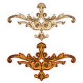 Vector golden ornaments