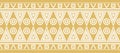 Vector golden seamless Indian patterns. National seamless ornaments, borders, frames. Royalty Free Stock Photo