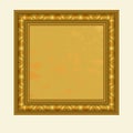 Vector golden square frame