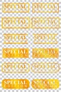 Golden Stamp Effect : Limited Edition, at Transparent Effect Background Royalty Free Stock Photo